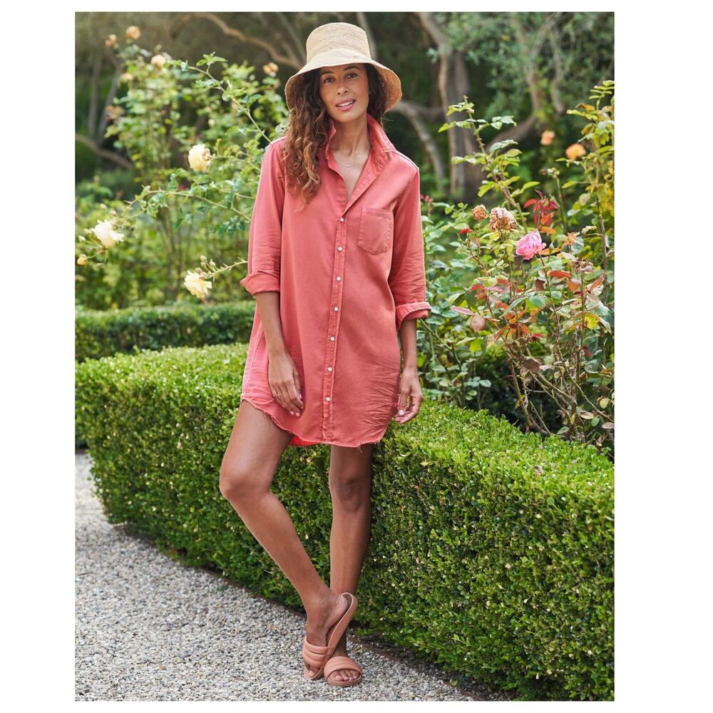 NEW Frank & Eileen Mary Classic Distressed Shirtdress Size XS